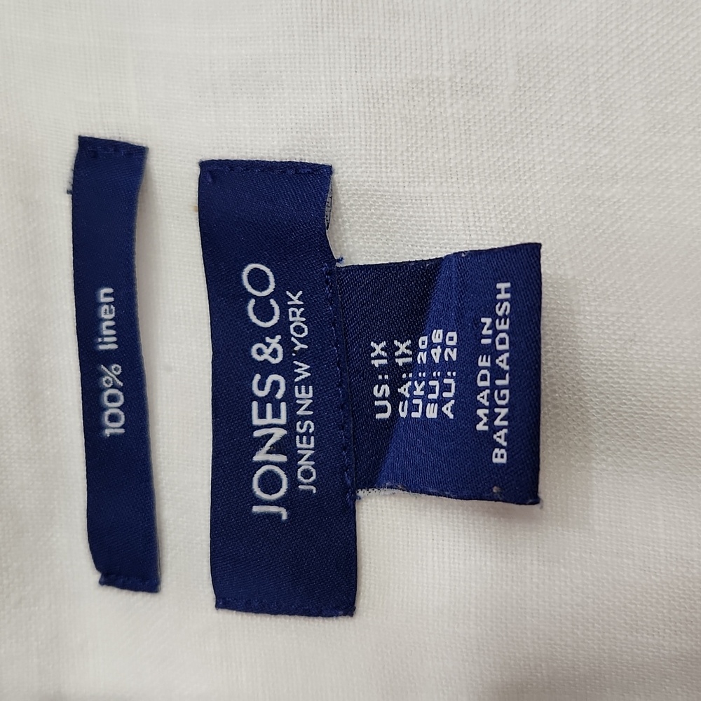 Jones & Co 1x White Linen Jacket - Picture 2 of 2